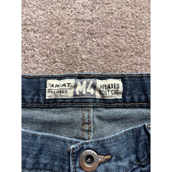 Ariat Jeans Men Sz 38x34 Blue Kilroy Legacy M4 Relaxed Bootcut Cowboy Western - Picture 3 of 11